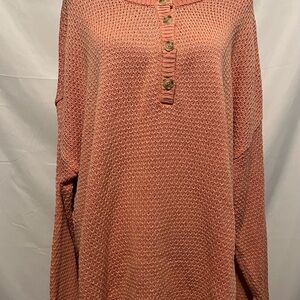 SONOMA Good for Life Oversized Coral Soft Cozy Sweater Size XXL